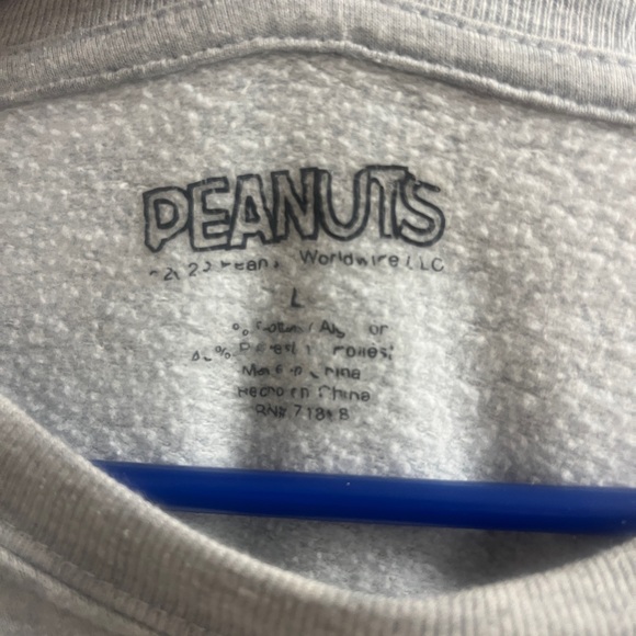 Peanuts Kids Gray Holiday Sweatshirt - Picture 3 of 3
